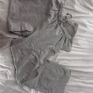 Zara Gray Wide Leg Lounge Pants